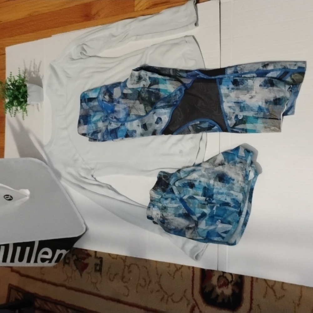 lululemon athletica Bundle. Sweater, Capris & Shorts. All Women's size 4.